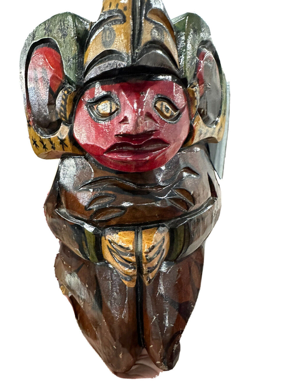 hand carved wood south america folk art